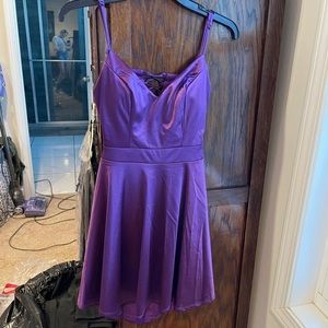 Purple homecoming dress